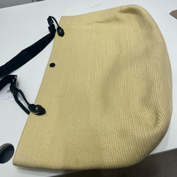 Maison Margiela embossed logo-patch raffia tote Beach Bag! Brand New w tags! - Picture 8 of 14